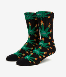  Huf Green Buddy Flame Sock