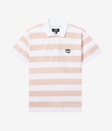  Tired The Gator Striped Polo