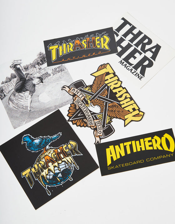 Thrasher x Anti Hero 5-Sticker Pack