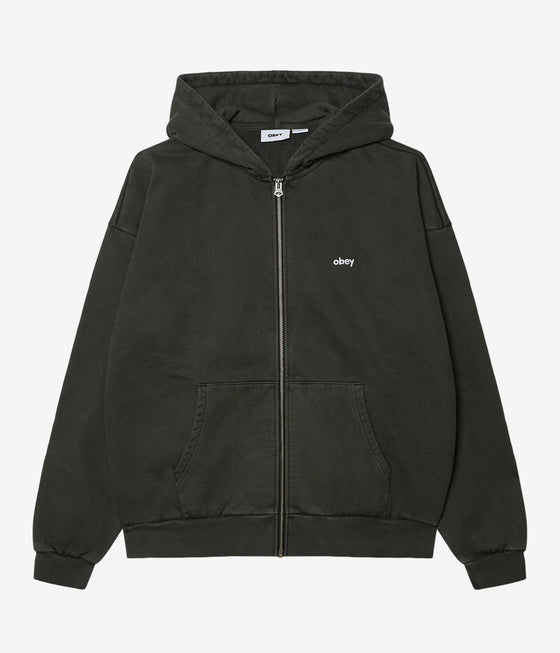 Obey Lowercase Pigment Zip Hood