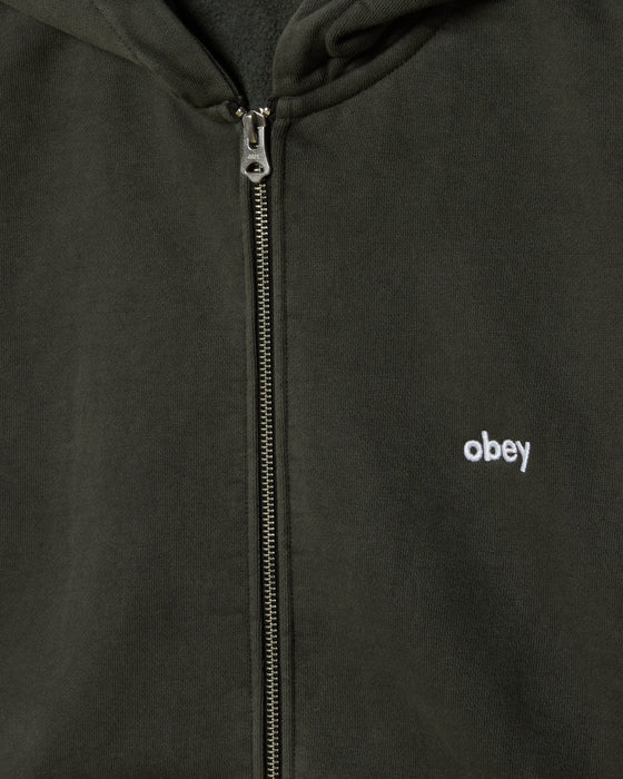 Obey Lowercase Pigment Zip Hood