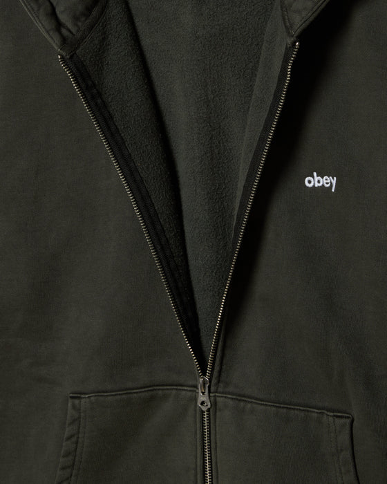 Obey Lowercase Pigment Zip Hood