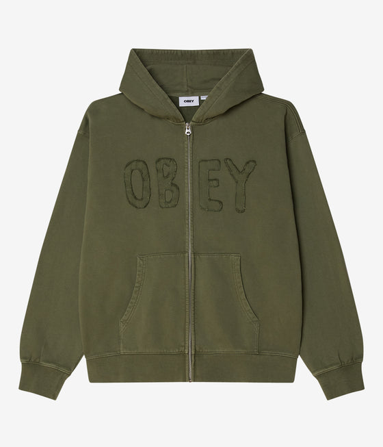Obey Hybrid Faded Zip Hood