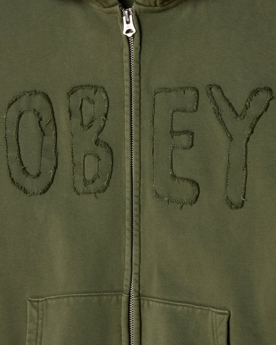 Obey Hybrid Faded Zip Hood