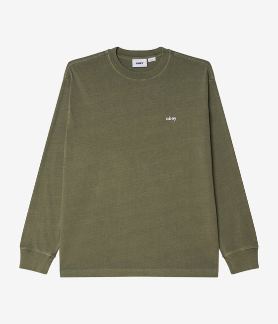 Obey Lowercase Pigment Ls T-Shirt