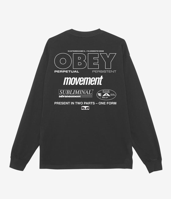 Obey persistent movement  Ls T-Shirt