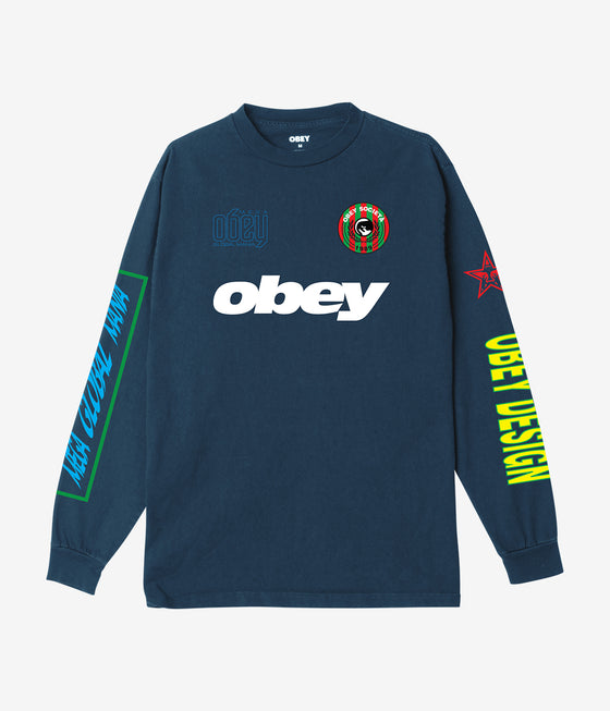 Obey Mega Global Mania Ls T-Shirt