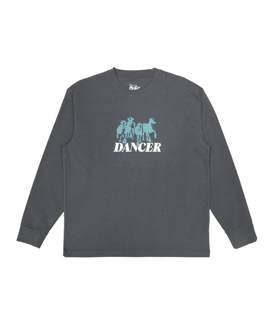 Dancer Step Aside LS T-Shirt Charcoal