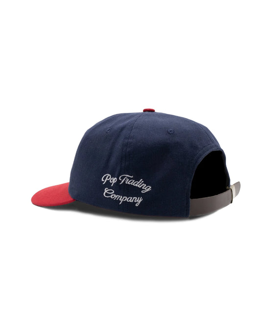 Pop O Six Panel Hat Navy/Goji Berry
