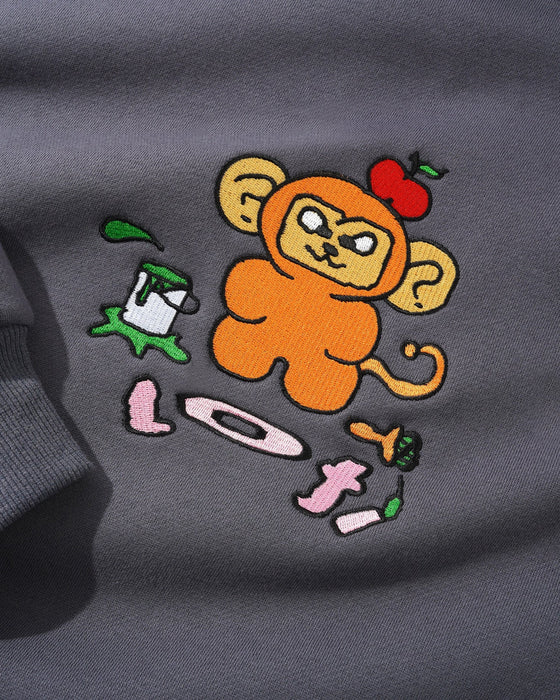 Lo-Fi Art Monkey Pullover Hood