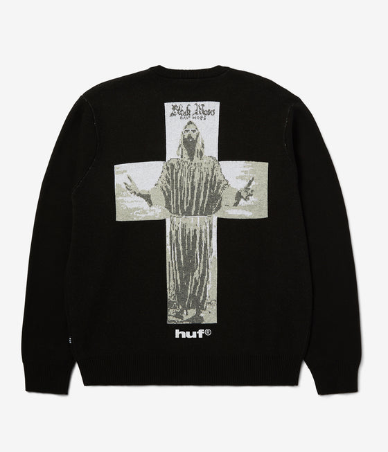 Huf Black Moses Knit Sweater