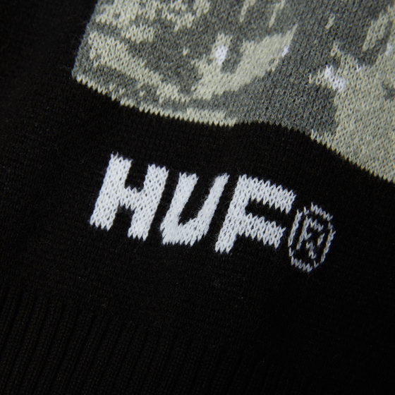 Huf Black Moses Knit Sweater