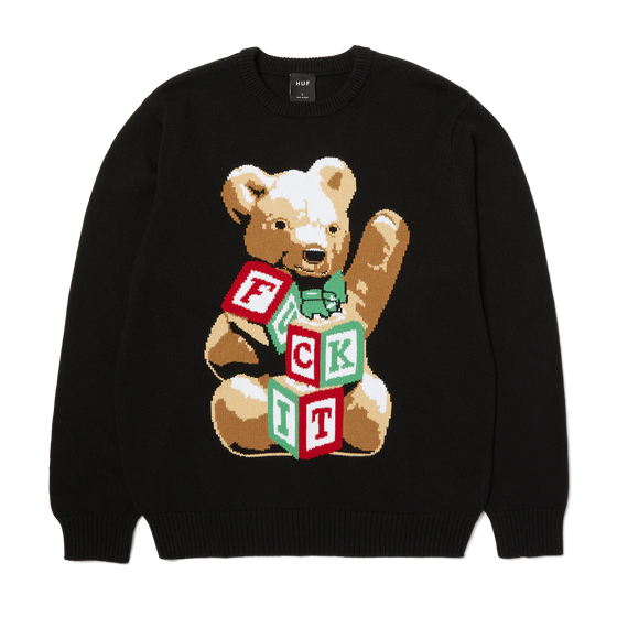 Huf Gift Bear Intarsia Sweater