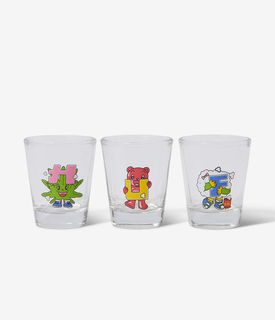 Huf Kawaii Buddies Shot Glass Set