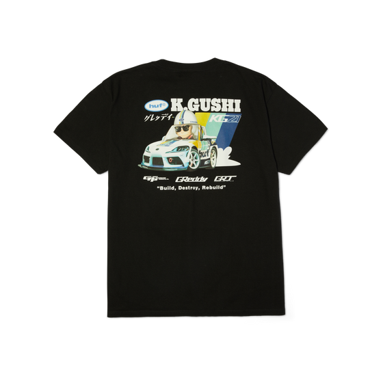 Huf x Greddy Gushi S/S T-Shirt Black