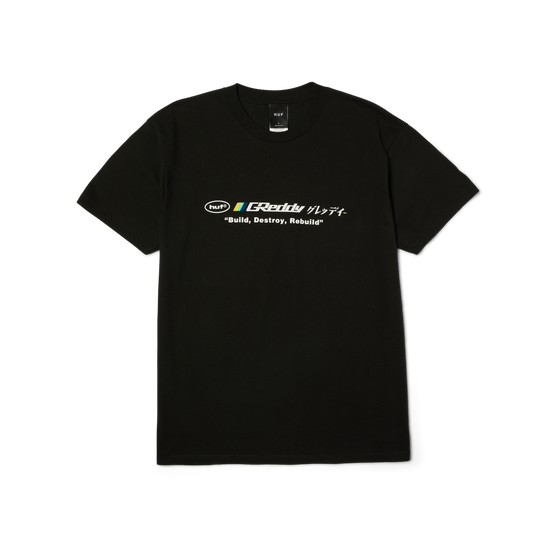 Huf x Greddy Motors S/S T-Shirt Black