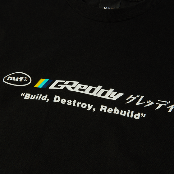 Huf x Greddy Motors S/S T-Shirt Black