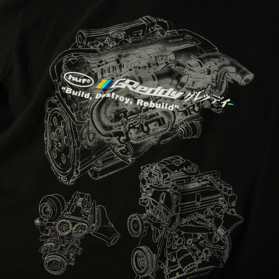 Huf x Greddy Motors S/S T-Shirt Black
