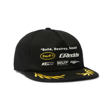  Huf x Greddy Team Snapback Black