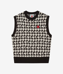  Ice Cream Houndstooth Knitted Vest
