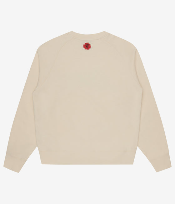 Ice Cream Woodgrain Running Dog Crewneck