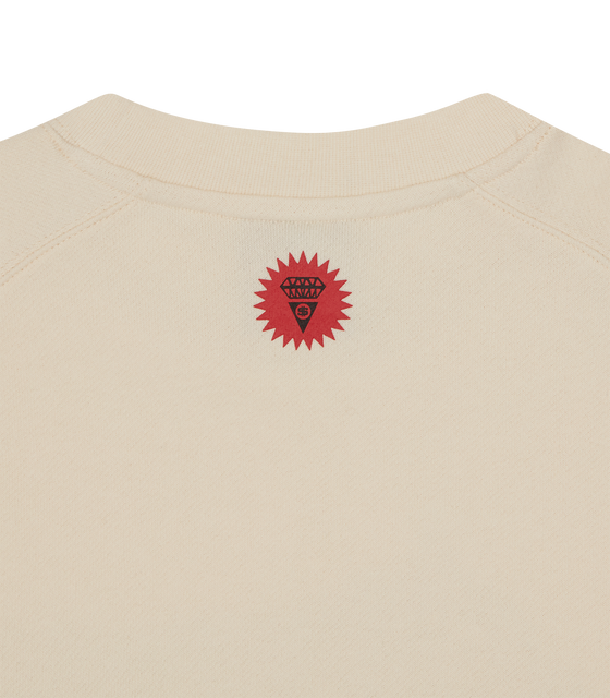 Ice Cream Woodgrain Running Dog Crewneck