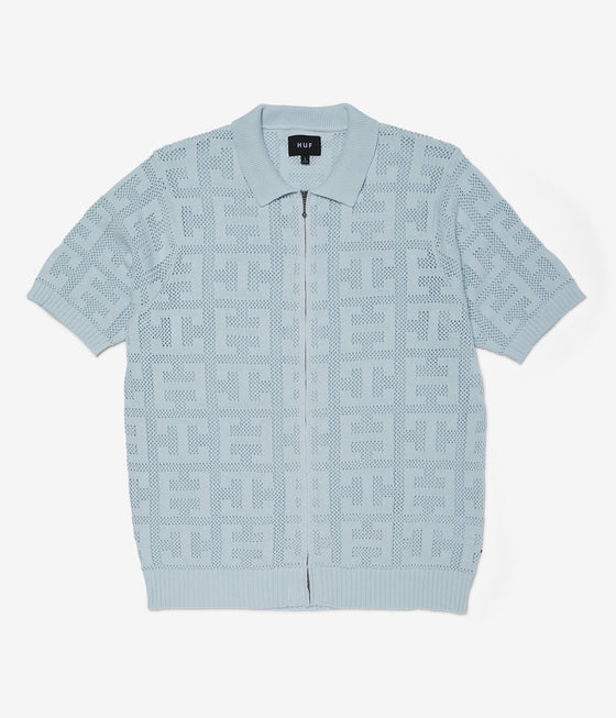 Huf Monogram Jacquard Zip Sweater