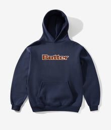  Butter Goods Ripstop Logo Applique Hooded Sweater