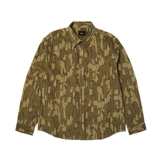 Huf Wraped Camo Corduroy Shirt