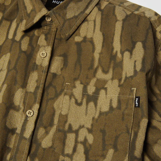 Huf Wraped Camo Corduroy Shirt