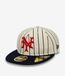  New Era New York Mets Cooperstown White 59FIFTY Fitted Cap