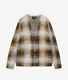  Stussy Hairy Plaid Cardigan