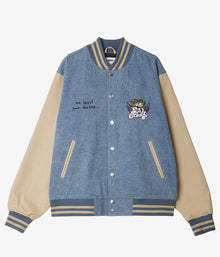  Obey Care Denim Varsity