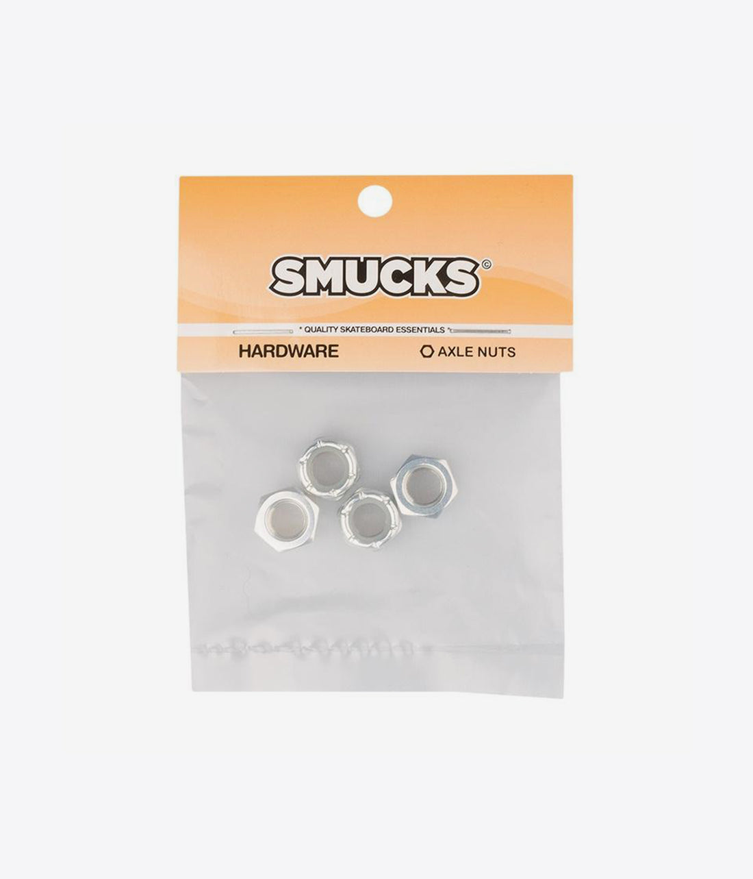  Smucks Axle Nuts Silver 4 Pack - Ben-G skateshop