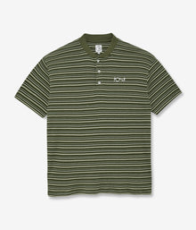  Polar Stripe Rib Henley T-Shirt